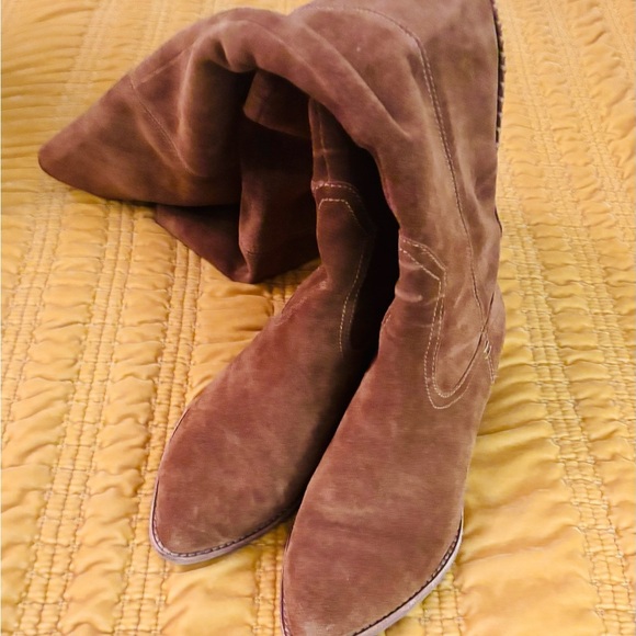 Brown Suede Dolce Vida Over-the-Knee Boots - Picture 3 of 7